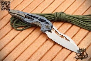 WE Knife Arrakis 906E, Bohler M390, Blue/Brown 6AL4V Titanium - купить в интернет-магазине Blademan