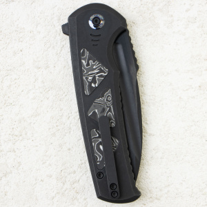 Нож WE Knife Sylox, Black Stonewashed, M390, Titanium/Carbon Black Handle, WE24027-1 Нож WE Knife Sylox, Black Stonewashed, M390, Titanium/Carbon Black Handle, WE24027-1