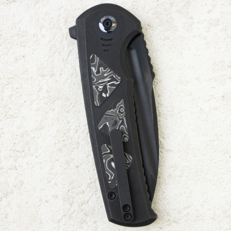 Нож WE Knife Sylox, Black Stonewashed, M390, Titanium/Carbon Black Handle, WE24027-1 Нож WE Knife Sylox, Black Stonewashed, M390, Titanium/Carbon Black Handle, WE24027-1