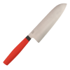 Нож Сантоку OWL Knife SA160 F, N690 Cryo, G10 Red Handle