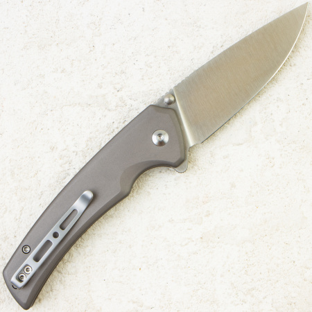 Нож SENCUT Serene, Satin, D2, Aluminum Gray Handle, S21022B-3 Нож SENCUT Serene, Satin, D2, Aluminum Gray Handle, S21022B-3