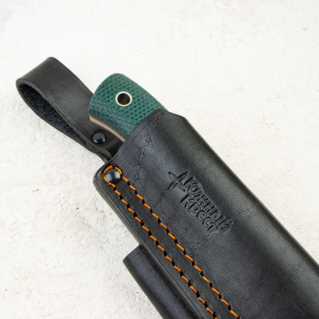 Нож Южный Крест Скаут L, Elmax, Convex, Micarta Emerald, Насечка