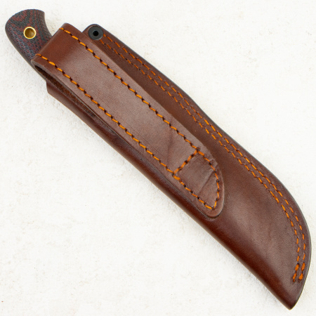 Нож Южный Крест Нессмук Норд Хантер, VG10, Конвекс, Микарта Красно-Черная, Насечка