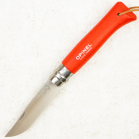 Нож Opinel №8 Trekking, 12C27, Wood Red, Кожаным Чехол, 1890