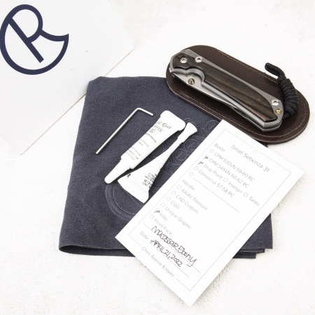 Нож Chris Reeve Small Sebenza 31, S45VN, Titanium/Macassar Ebony Нож Chris Reeve Small Sebenza 31, S45VN, Titanium/Macassar Ebony - купить в интернет-магазине Blademan