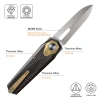 Нож Remette Infinite Power, M390, Titanium Black/Gold Handle, RTIP-A