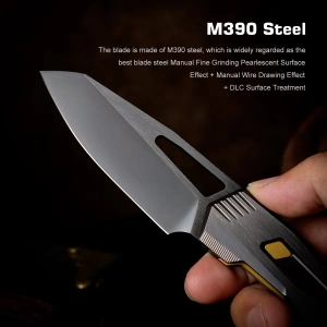 Нож Remette-RT Agile Peregrine Falcon, DLC, M390, Titanium Black Handle, RTCZ-B - складной туристические ножи из стали Нож Remette-RT Agile Peregrine Falcon, DLC, M390, Titanium Black Handle, RTCZ-B - складной туристические ножи из стали