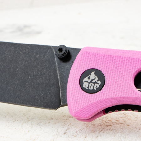 Нож QSP Canary Folder, 14C28N, Pink G10 Handle, QS150-H2