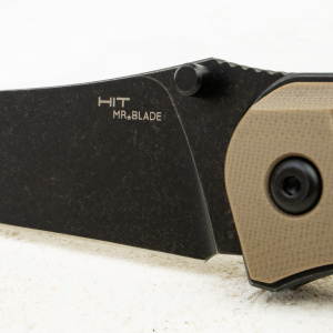 Mr.Blade HIT, D2, Black Stonewash, G10 Tan Mr.Blade HIT, D2, Black Stonewash, G10 Tan