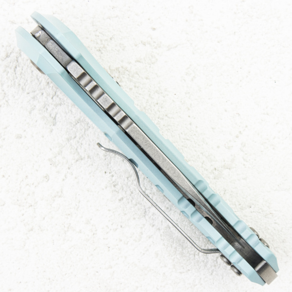 Нож Hogue X1 MicroFlip, CPM 154, Aluminum Aquamarine, 24163