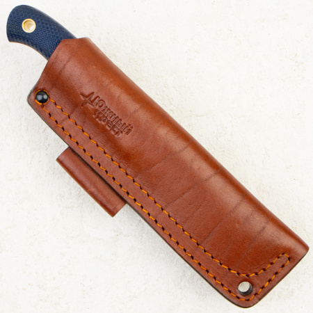 Нож Южный Крест Шершень, VG10, Конвекс, Микарта Синяя, Насечка