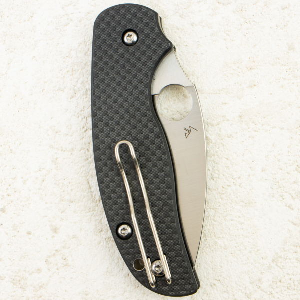Нож Spyderco Sage 6 Button Compression Lock, CPM S30V, Carbon/G10 Black Handle, C123CFBCLP