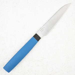 Нож овощной OWL Knife P100 F, N690 Cryo, G10 Blue