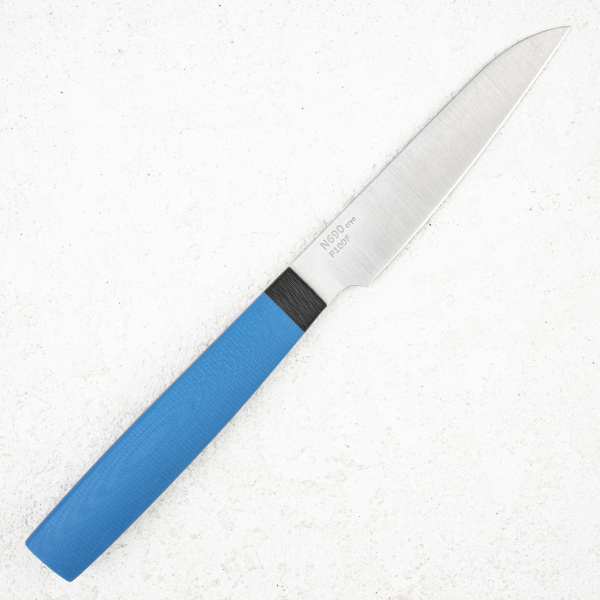 Нож овощной OWL Knife P100 F, N690 Cryo, G10 Blue