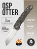 Нож QSP Otter, CPM S35VN, Copper Foil Carbon Fiber, QS140-B1