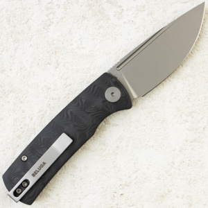 Нож Petrified Fish Beluga, Sand Blasting, 14C28N, Carbon Fiber Handle, PFP01XCP Нож Petrified Fish Beluga, Sand Blasting, 14C28N, Carbon Fiber Handle, PFP01XCP