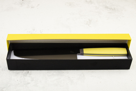 Нож накири OWL NA160 F, Elmax Cryo, Микарта Lemon - купить в интернет-магазине Blademan