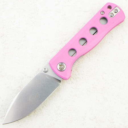 Нож QSP Canary Folder, 14C28N, Pink G10 Handle, QS150-H1