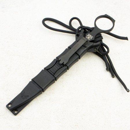Нож Benchmade SOCP Dagger, 440C Black, Black Sheath, 176BK