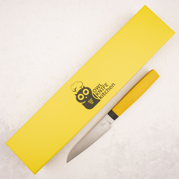 Нож овощной OWL P100 F, Cromax, G10 Yellow