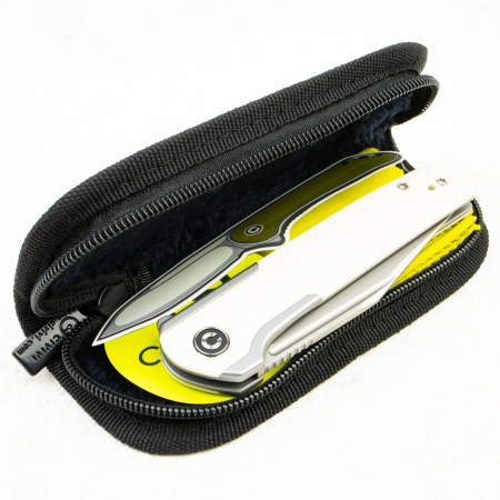 CIVIVI Cachet Flipper, 14C28N, White G10 / Steel, C20041B-2