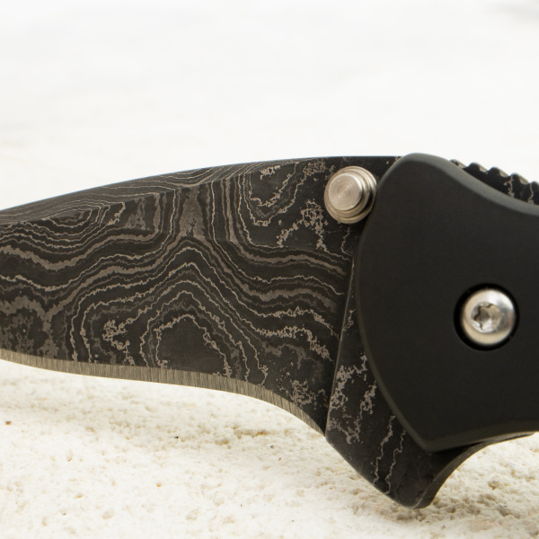 Нож Kershaw Chive, 420HC, Damascus,  Aluminum Black, 1600DAMBK