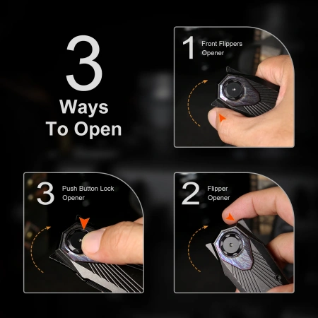 Нож Remette Infinite Power, M390, Titanium Black/Fired Handle, RTIP-S