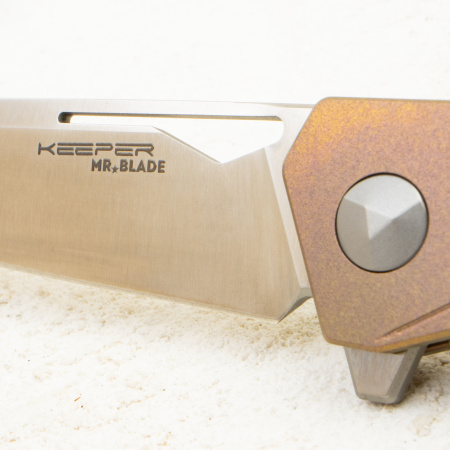 Mr.Blade Keeper NO SHNUR NO PARTY, M390, Titanium Mr.Blade Keeper NO SHNUR NO PARTY, M390, Titanium