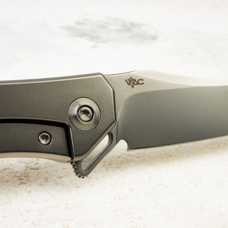 Нож WE Knife RekkeR Flipper Knife, CPM 20CV, Titanium Handle, WE22010G-2