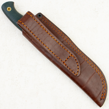 Нож Южный Крест Нессмук Норд Хантер, VG10, Конвекс, Микарта Изумруд, Насечка