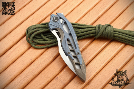 WE Knife Arrakis 906E, Bohler M390, Blue/Brown 6AL4V Titanium - купить в интернет-магазине Blademan