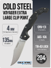 Нож Cold Steel Voyager Extra Large Clip Point, AUS-10A, Griv-Ex Black, CS-29AXC 