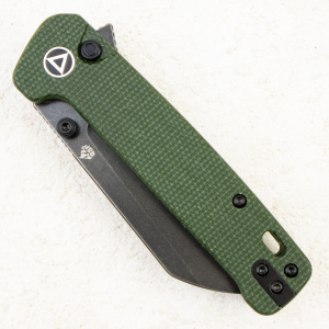 Нож QSP Penguin Button Lock, 14C28N, Micarta Green, QS130BL-C2 Нож QSP Penguin Button Lock, 14C28N, Micarta Green, QS130BL-C2