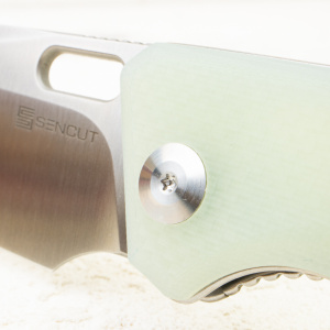 Нож SENCUT GlideStrike Thumb Hole Knife Natural Coarse G10, S23018-2 - складной туристические ножи из стали Нож SENCUT GlideStrike Thumb Hole Knife Natural Coarse G10, S23018-2 - складной туристические ножи из стали