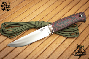 Нож Южный Крест Джек Эксперт, N690, Конвекс, Микарта черно-красная, Насечка Нож Южный Крест Джек Эксперт, N690, Конвекс, Микарта черно-красная, Насечка - купить в интернет-магазине Blademan