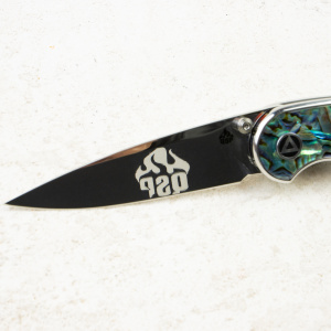 Нож QSP Dolphin, Mirror 14C28N, Abalone Handle, QS161-D Нож QSP Dolphin, Mirror 14C28N, Abalone Handle, QS161-D