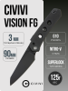 Нож CIVIVI Vision FG Thumb Stud & Superlock Knife G10, C22036-1 Нож CIVIVI Vision FG Thumb Stud & Superlock Knife G10, C22036-1