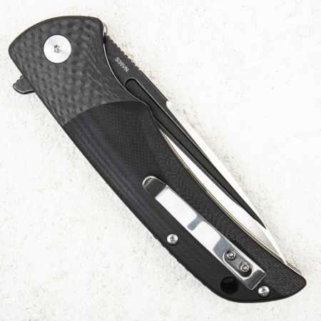 Нож QSP Harpyie, S35VN, Carbon Fiber/G10 Black, QS129-A