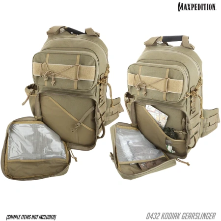 Тактический рюкзак MAXPEDITION Kodiak Gearslinger 22,6L, Khaki, 0432K