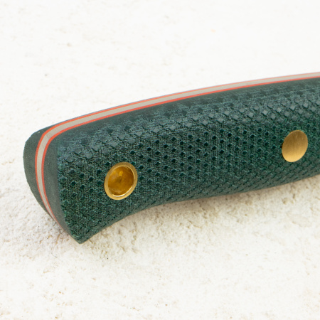 Нож Южный Крест Рыбацкий L, Elmax, Micarta Emerald, Насечка
