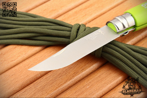 Opinel №7 Trekking, Нержавеющая сталь, Светло-зеленый - складной туристические ножи из стали