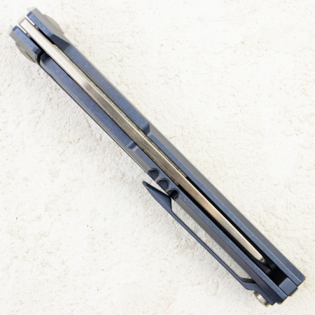 Mr.Blade Snob, M390 Satin, Titanium Blue Mr.Blade Snob, M390 Satin, Titanium Blue