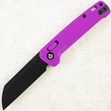 Нож QSP Penguin V2 Glyde Lock, Black, 14C28N, FRN Purple Handle, QS130GL-E2