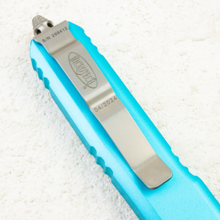 Нож Microtech Ultratech Tanto, Stonewash, M390, Aluminum Blue, 123-10 TQ