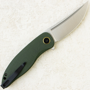Нож Petrified Fish Simum, Satin, K110, Micarta Green Handle, PFP06GRMS Нож Petrified Fish Simum, Satin, K110, Micarta Green Handle, PFP06GRMS
