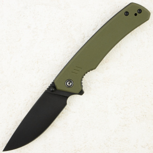 Нож CIVIVI Merit, Black Stonewashed 14C28N, G10 OD Green Handle, C24012-2 Нож CIVIVI Merit, Black Stonewashed 14C28N, G10 OD Green Handle, C24012-2