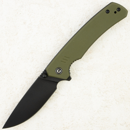 Нож CIVIVI Merit, Black Stonewashed 14C28N, G10 OD Green Handle, C24012-2 Нож CIVIVI Merit, Black Stonewashed 14C28N, G10 OD Green Handle, C24012-2