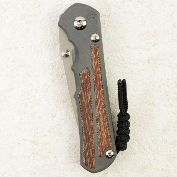 Нож Chris Reeve Large Inkosi Inlay, CPM MagnaCut, Titanium/Natural Canvas Micarta Handle, LIN-1014