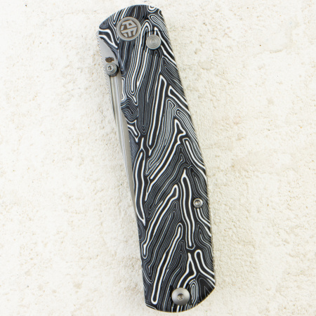 Нож Petrified Fish Lis, Black Stonewash, 10Cr15CoMov, G-Mascus White Handle, PFP14WDMW Нож Petrified Fish Lis, Black Stonewash, 10Cr15CoMov, G-Mascus White Handle, PFP14WDMW