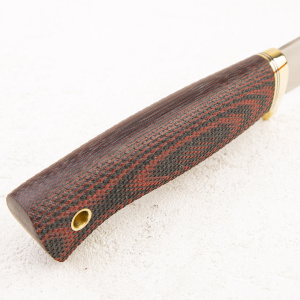 Нож Южный Крест Партнер Эксперт, N690, Конвекс, Микарта Красно-Черная, Насечка Нож Южный Крест Партнер Эксперт, N690, Конвекс, Микарта Красно-Черная, Насечка - купить в интернет-магазине Blademan